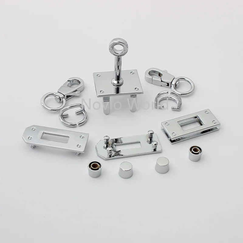 1-5 Sets 25*20mm New Arrive Products Gold Chrome A Set of Mini Lock for DIY Shoulder Bag Purse Accessories