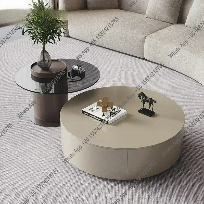 X J Coffee Table Living Room Table Nesting Neat Round Coffee Tables Center Tables Living Room Balcony Orta Sehpa Room Furniture