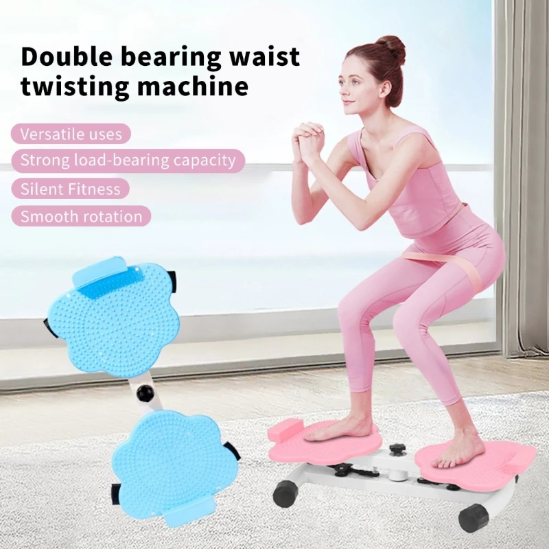 X7JD Double Axes Waist Twisters Machine Body Shaping Exercise Waist Twisting Board for Body Toning and Quiet Homes Workouts