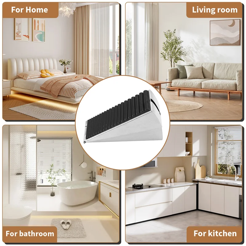 Fazer-rolha de porta resistente batente de porta cunha rolhas de porta altas para parte inferior da porta, ternos de parada de porta carregados com mola ajustável