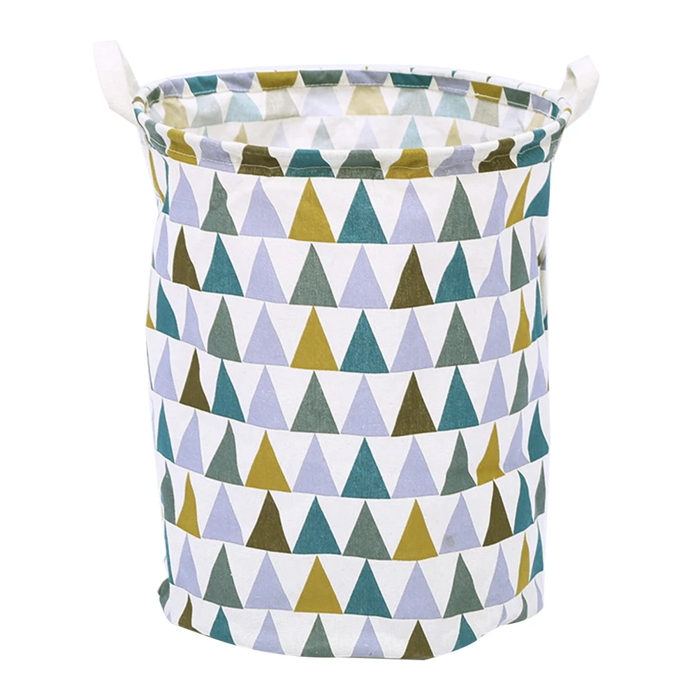 

Laundry Basket Dirty Clothes Hamper Large Capacity Foldable Storage Bins Cotton Linen Material Multi-purpose Organizer For Dorm