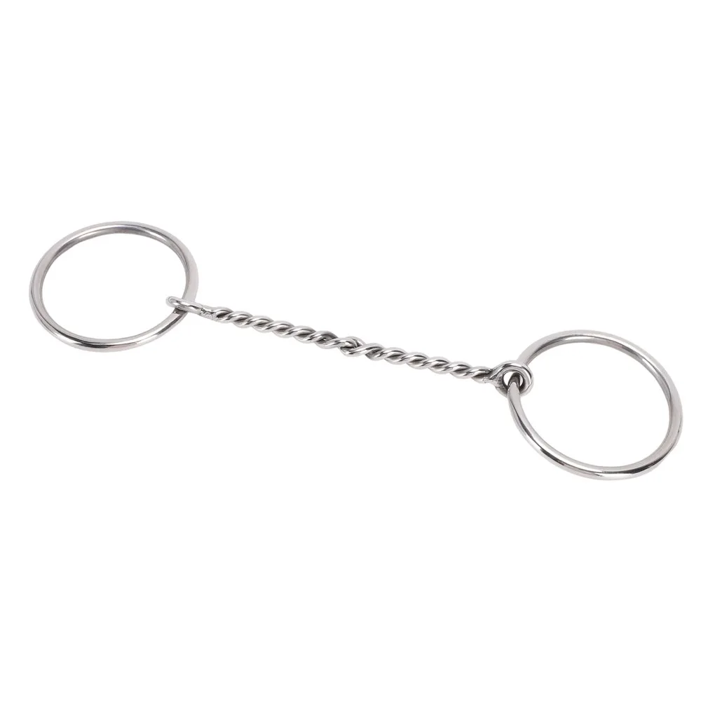 Stainless Steel Professional Snaffle Bit Lightweight Rust Resistant Stainless Steel Horse Bit 295MM Smooth Sliding Action