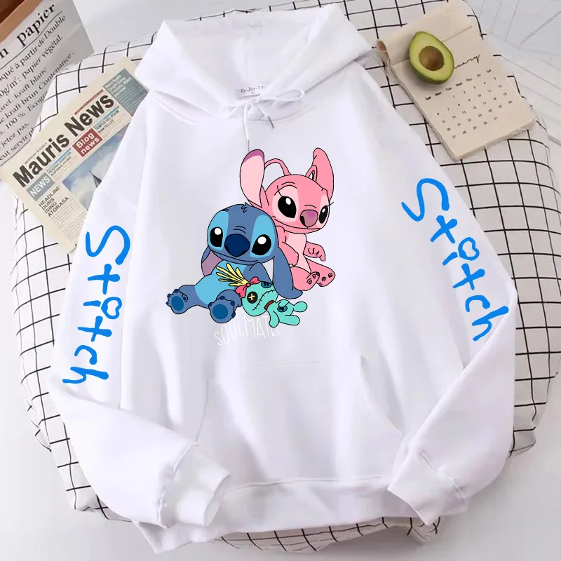 남녀공용 90 년대 힙합 릴로 스티치 후디, 하라주쿠 귀여운 애니메이션 맨투맨 만화, Y2k 고딕 스트리트웨어, 만화 후디