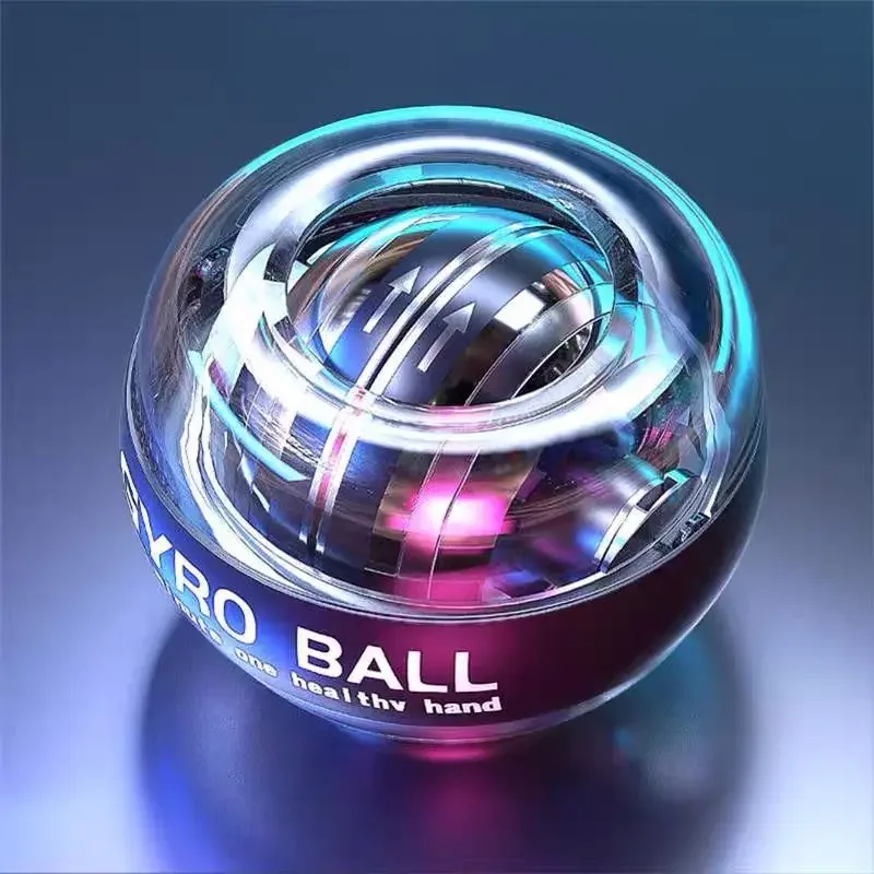 New LED Gyroscopic Powerball Autostart Range Gyro Power Wrist Ball With Counter Arm Hand Muscle Force Trainer Fitness Equipment