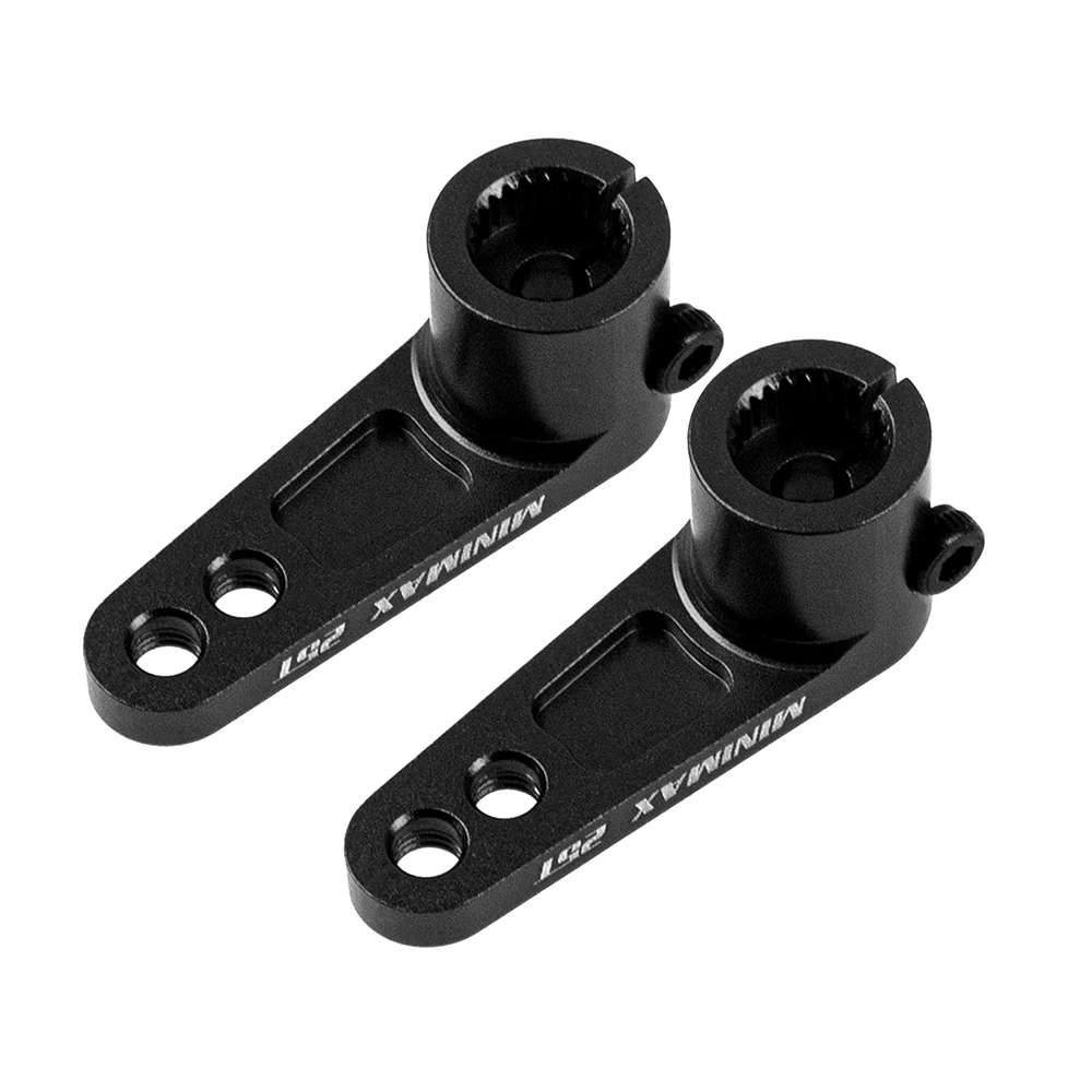 2 peças de metal 25t servo chifre braço servo compatível com futaba savox power hd servo para 1/8 1/10 rc carro de deriva off-road, 2