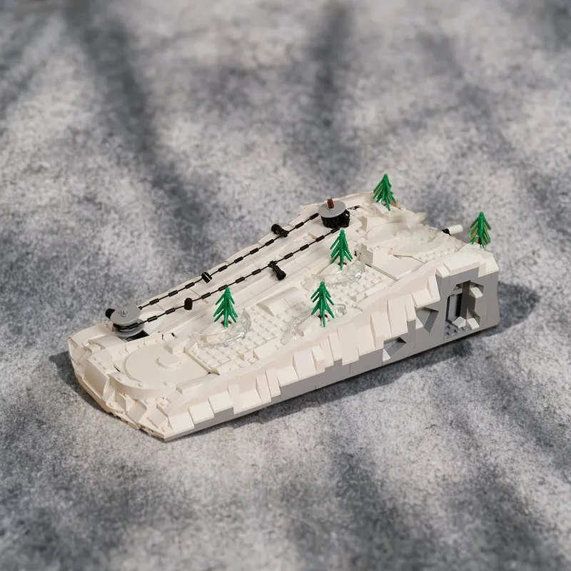 

780pcs Working Ski Hill Model Building Blocks - Creative Winter Scene Building Challenge