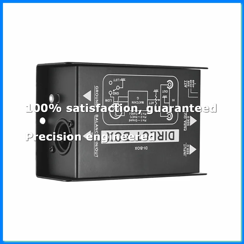 

Professional DIRECT BOX Single Channel Passive DI-Box Direct Injection Box Balanced & Unbalance Signal New-A73M