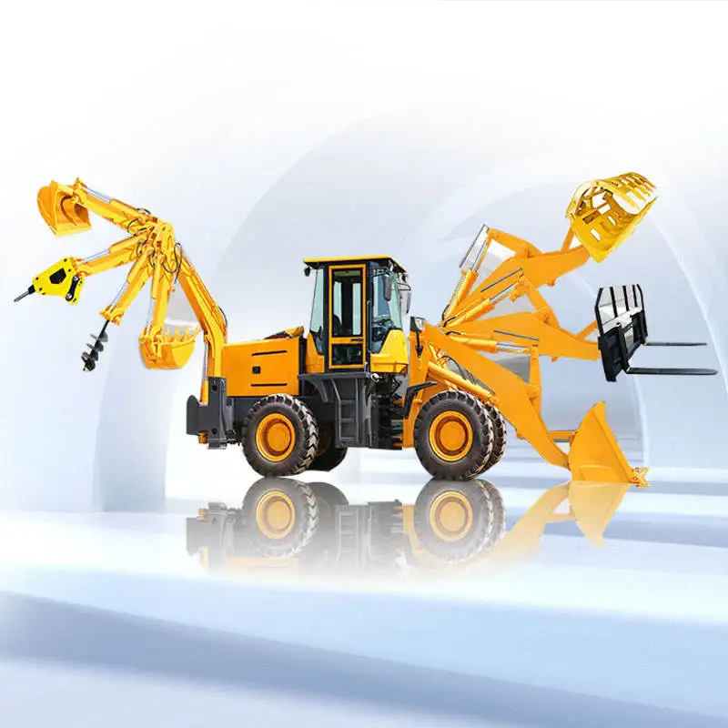 Factory Supply Multifunctional Integrated Backhoe Loader Two‑in‑one Digging Loader for Farmland Construction Site