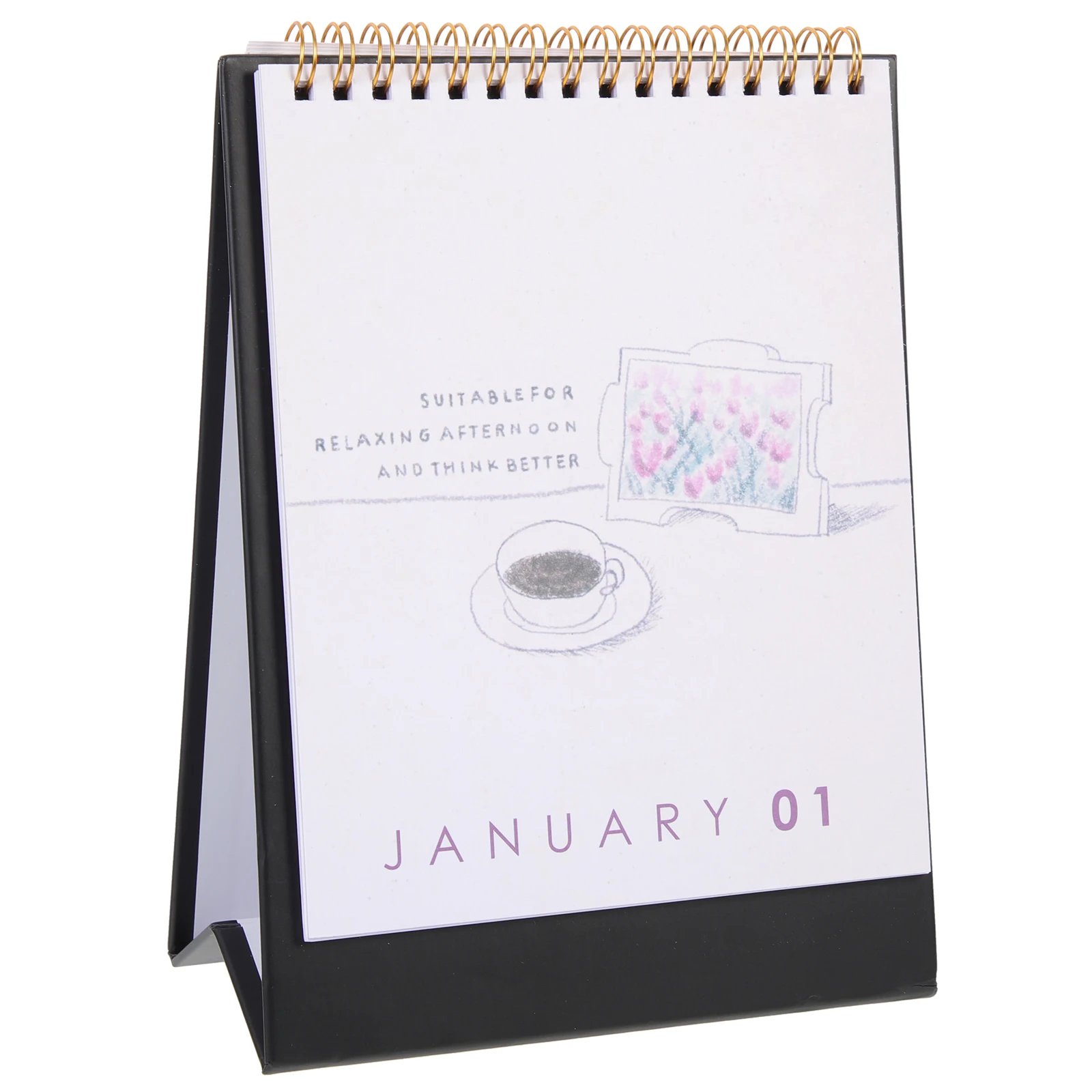 

2023 Desktop Office Planner With Coil Ring Simple Elegant Schedule Calendar For Home Office Premium Paper Monthly Plan Calendar