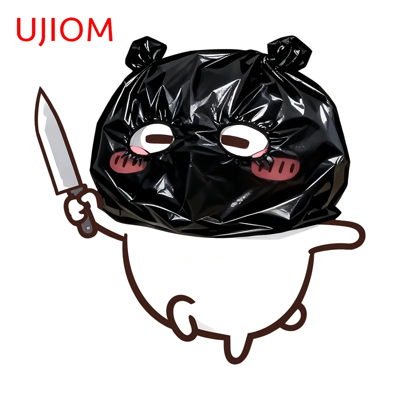 UJIOM Hamster Masked Face Wall Sticker Cartoon Attractive Customizable Decal Suitable For Unique Game Room Decor Accessories