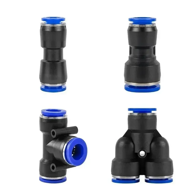 Pneumatic Ball Valve Quick Fitting 4 6 8 10 12 16mm Compressor Air Hose Water Tube Needle Adjust Flow Control Crane Coupling