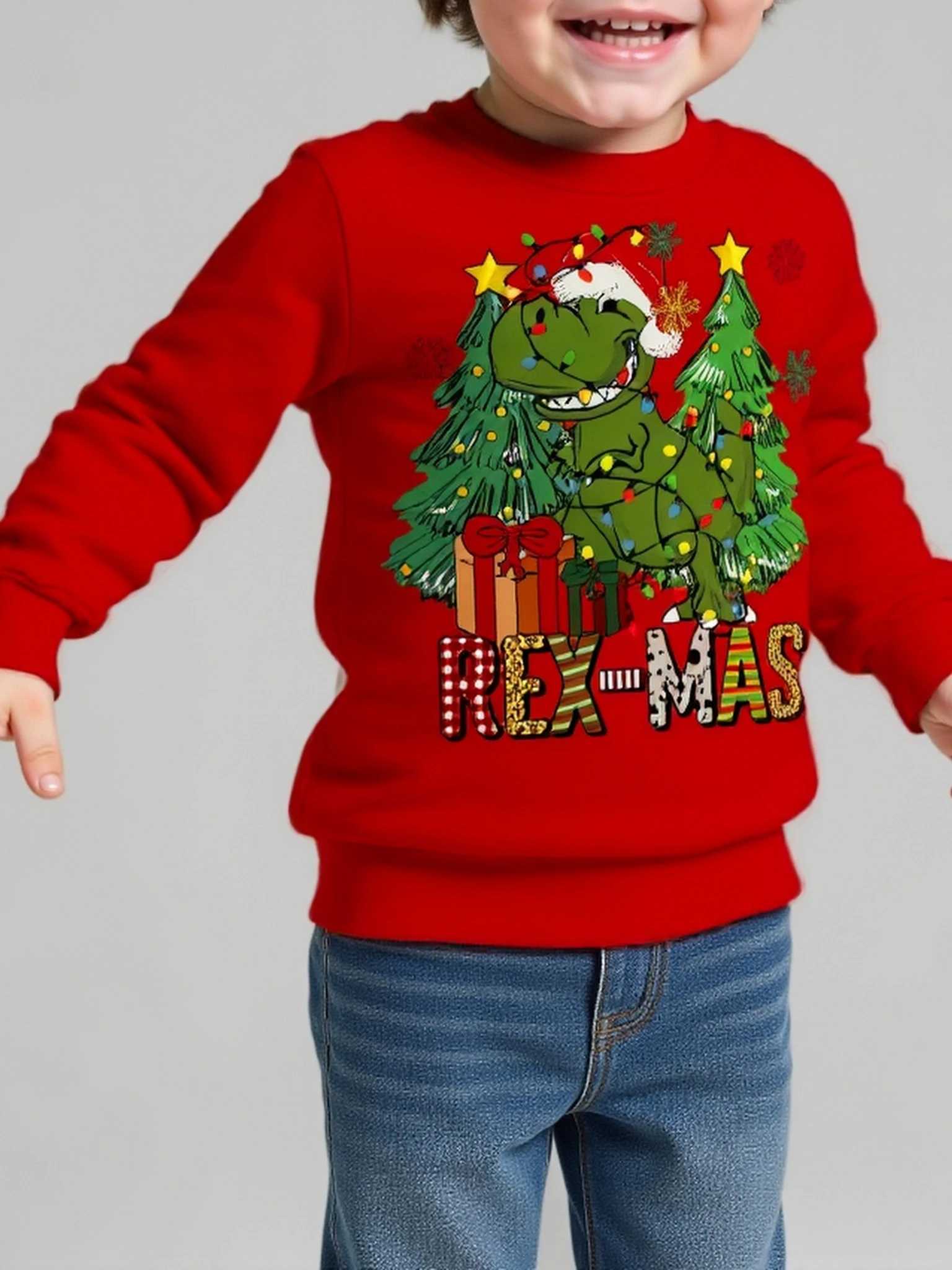 Autumn/Winter Christmas Fashionable Cartoon Dinosaur 