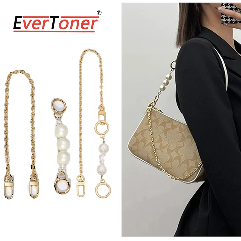 EverToner For Mahjong Bag Pearl Extended Chain Shoulder Strap Modification Extended Crossbody Bag Accessories
