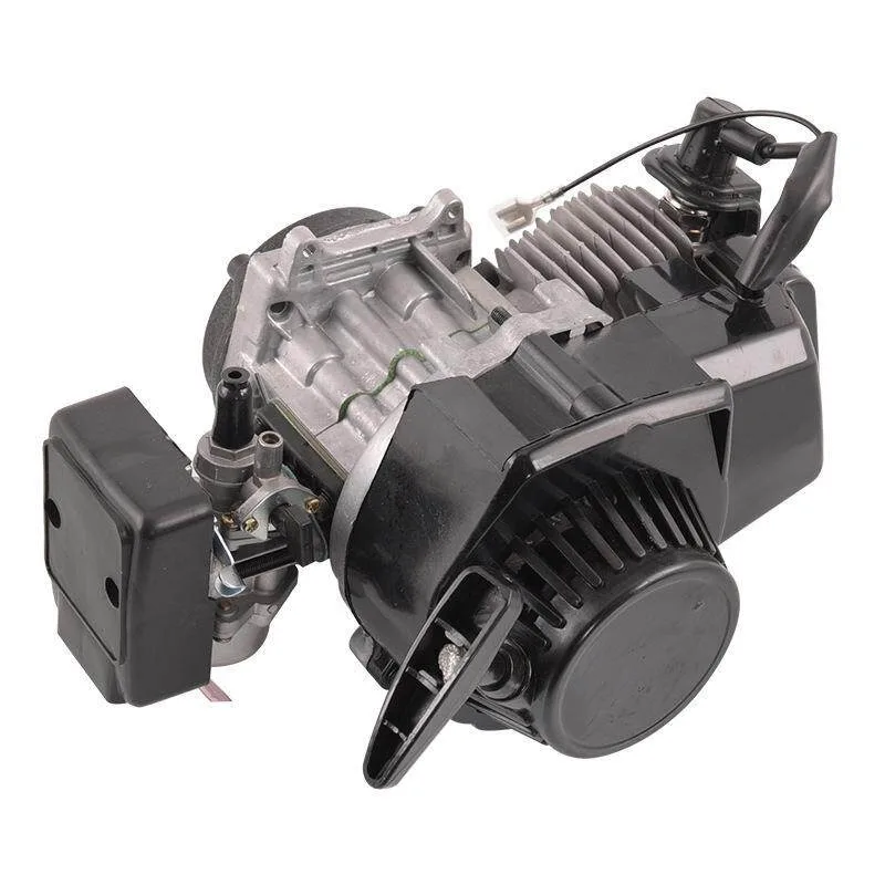 Engine with Two Stroke 49CC Transmission Converting A Bicycle