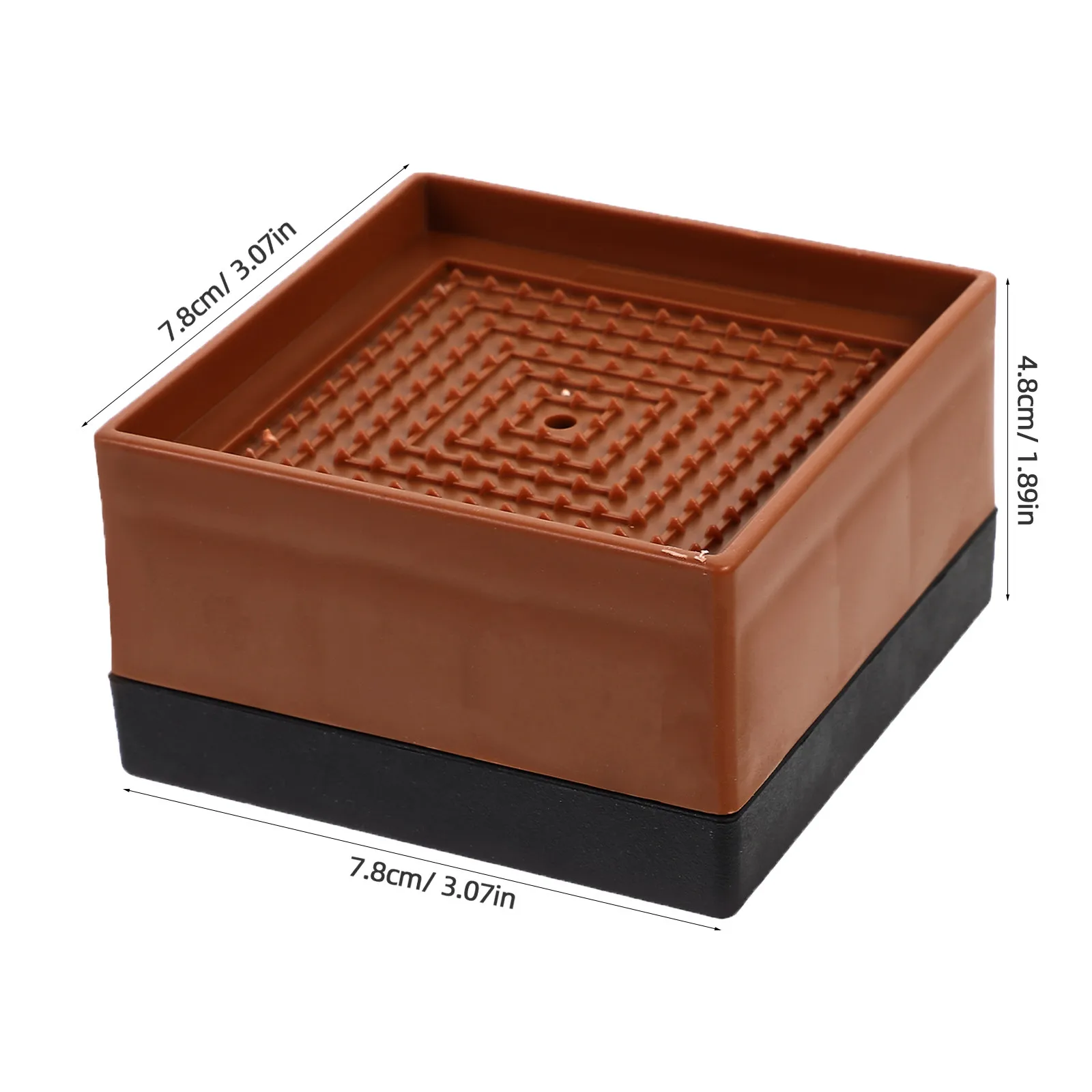 4Pcs Anti-Slip Bed Risers Heavy Duty Furniture Lifts for Beds Sofas Cabinets Increased Height and Stable Support