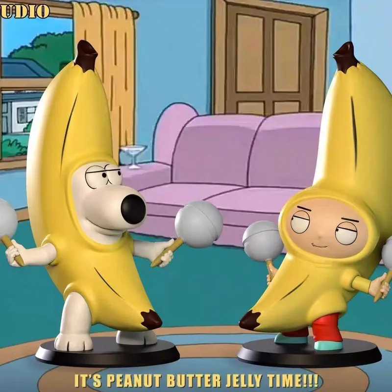 

Коллекционная фигурка-украшение «Семейка Гуя»: Стюи, Брайан, модная игрушка-банан, настольная фигурка из ПВХ, модель куклы, детская игрушка, подарок