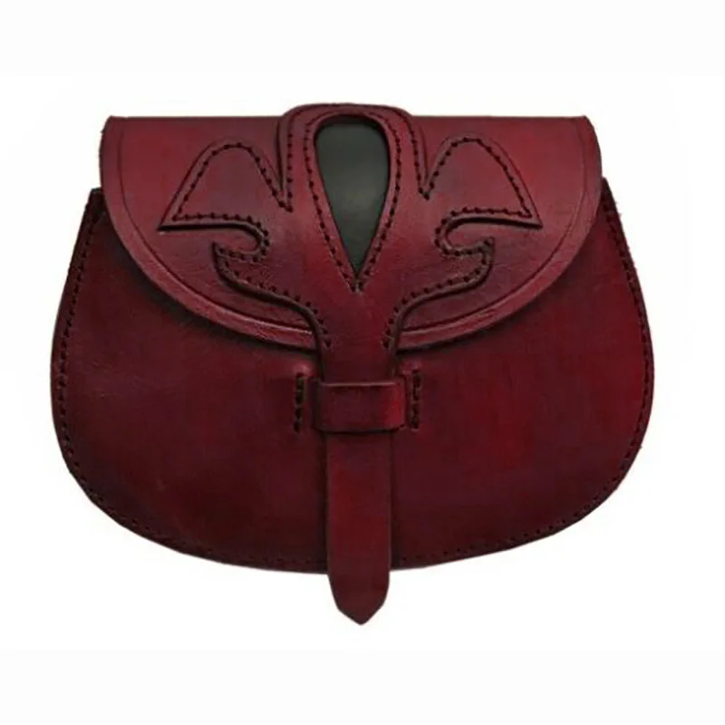 Bolsa de cintura de couro retrô medieval para homens e mulheres, bolsa de dinheiro viking, bolsa de moedas, bolsa de dados, adereços de dramatização, acessórios de festa