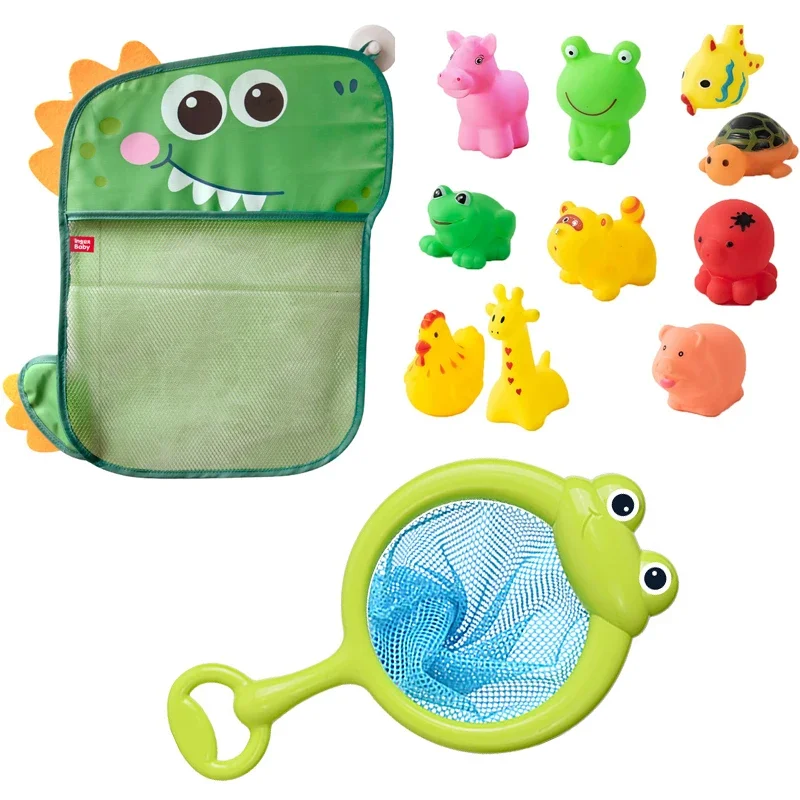 Bonito animais banho brinquedo para o bebê, borracha macia flutuar, Squeeze Sound, Wash Play, brinquedos de natação, presente engraçado para crianças, 5 pçs/set, 10 pçs/set