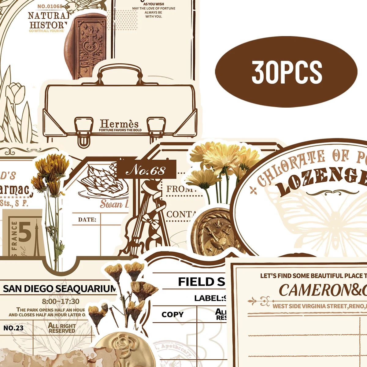 

30 шт. элегантные наклейки с рисунком розы для ноутбуков, бутылок с водой, багажа и мобильных телефонов, альбом для вырезок ручной работы, наклейки