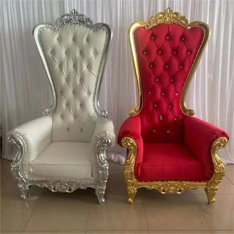 Cheap Wedding Gold Royal King Throne Chair For Queen Wholesale