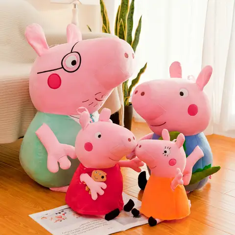 40 cm Original Peppa Pig Plüsch Spielzeug Peggy George Dinosaurier Puppe kinder Kissen Cartoon Anime Figur Gefüllte Plüsch Geschenk Spielzeug