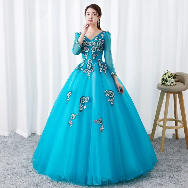

Solo Performance Costume, Elegant Temperament, Fluffy Skirt, Colorful Gauze, Slimming Stage Host, Evening Gown, Art Examination