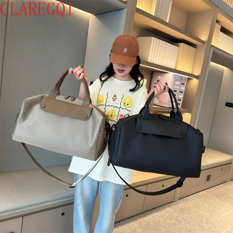 Small gym bag duffel bag Large capacity Be waterproof Multi layer With shoe compartment and wet bags Multi color selection