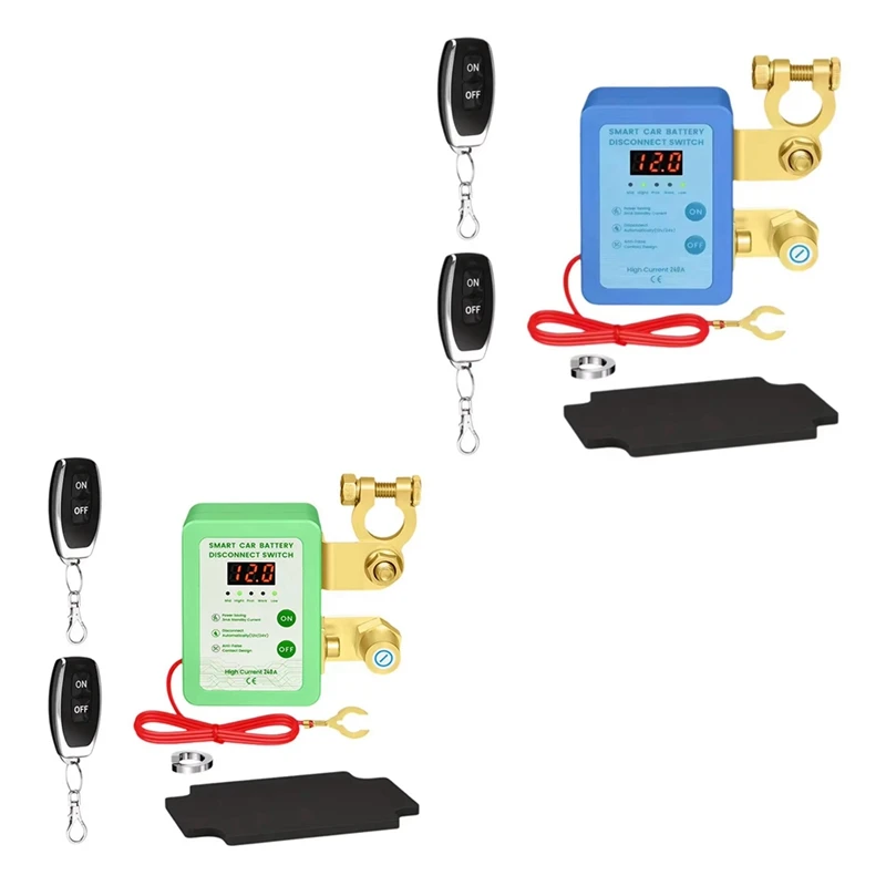 

Remote Battery Disconnect Switch With Led Voltage Display,Power Shut Off Switch Leakage Protection For Auto Car