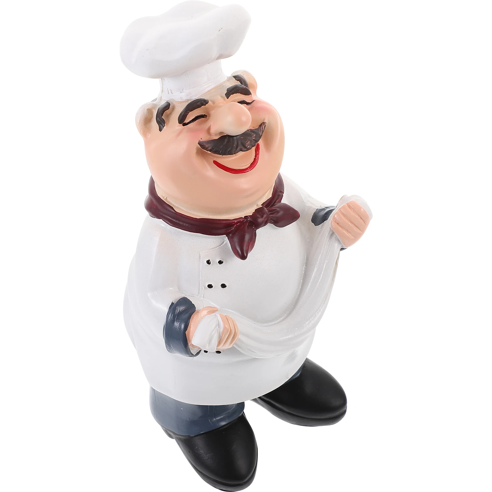 

Resin Chef nament White Courtyard Decorative Craft Office Accessories Creative Resin Chef Products Desk Decoration