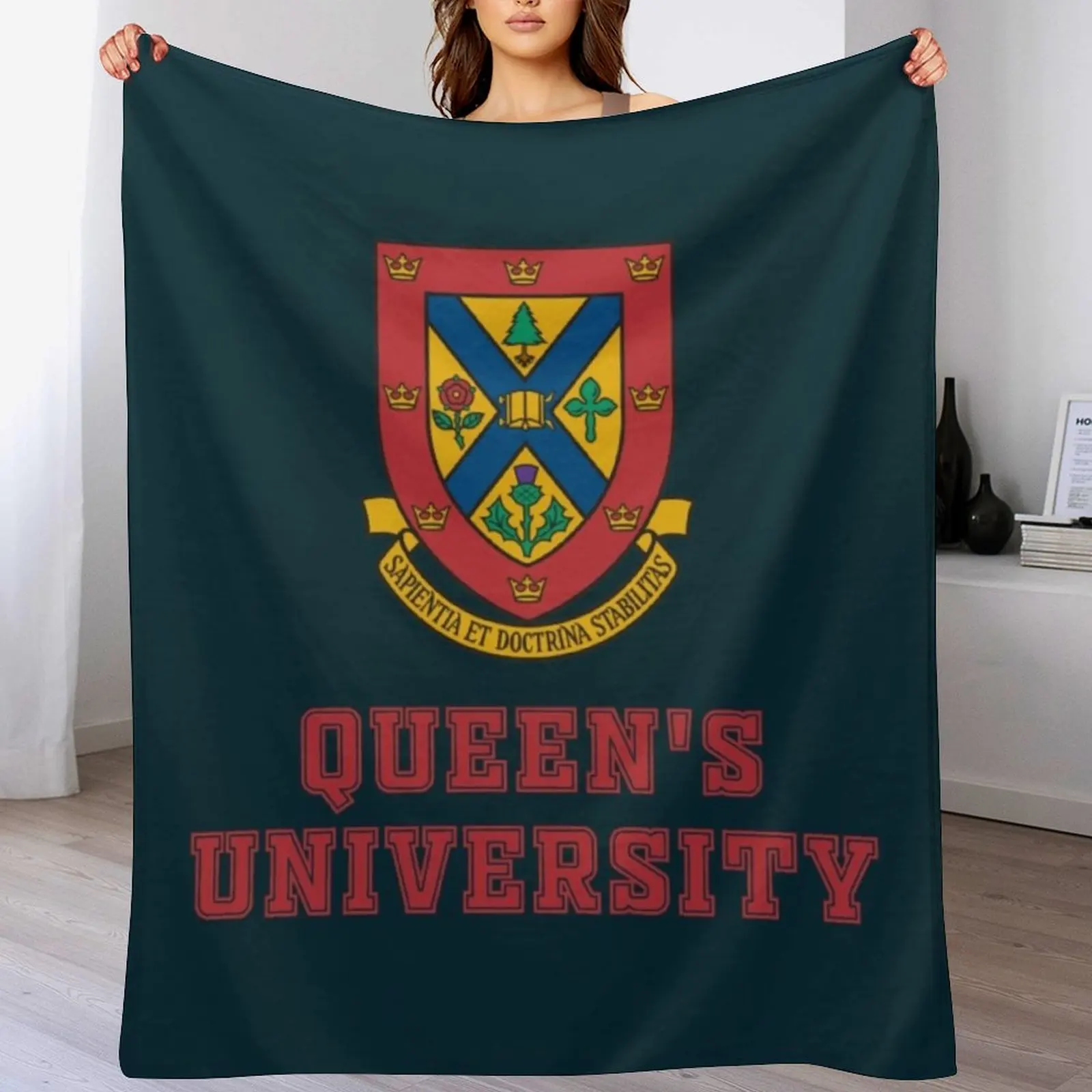 

Queen's University Throw Blanket Warm Comfortable Blanket for Office Napping