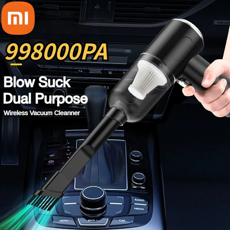 

Xiaomi 98000PA 3in1 Mini Home Vacuum Cleaner Wireless Car Cleaner HandHeld Portable Vacuum Cleaner Cleaning Machine New