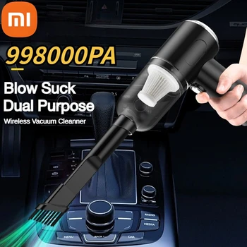 Xiaomi 98000PA 3in1 Mini Ev Elektrikli Süpürge Kablosuz Araba Temizleyici El Taşınabilir Elektrikli Süpürge Temizleme Makinesi Yeni