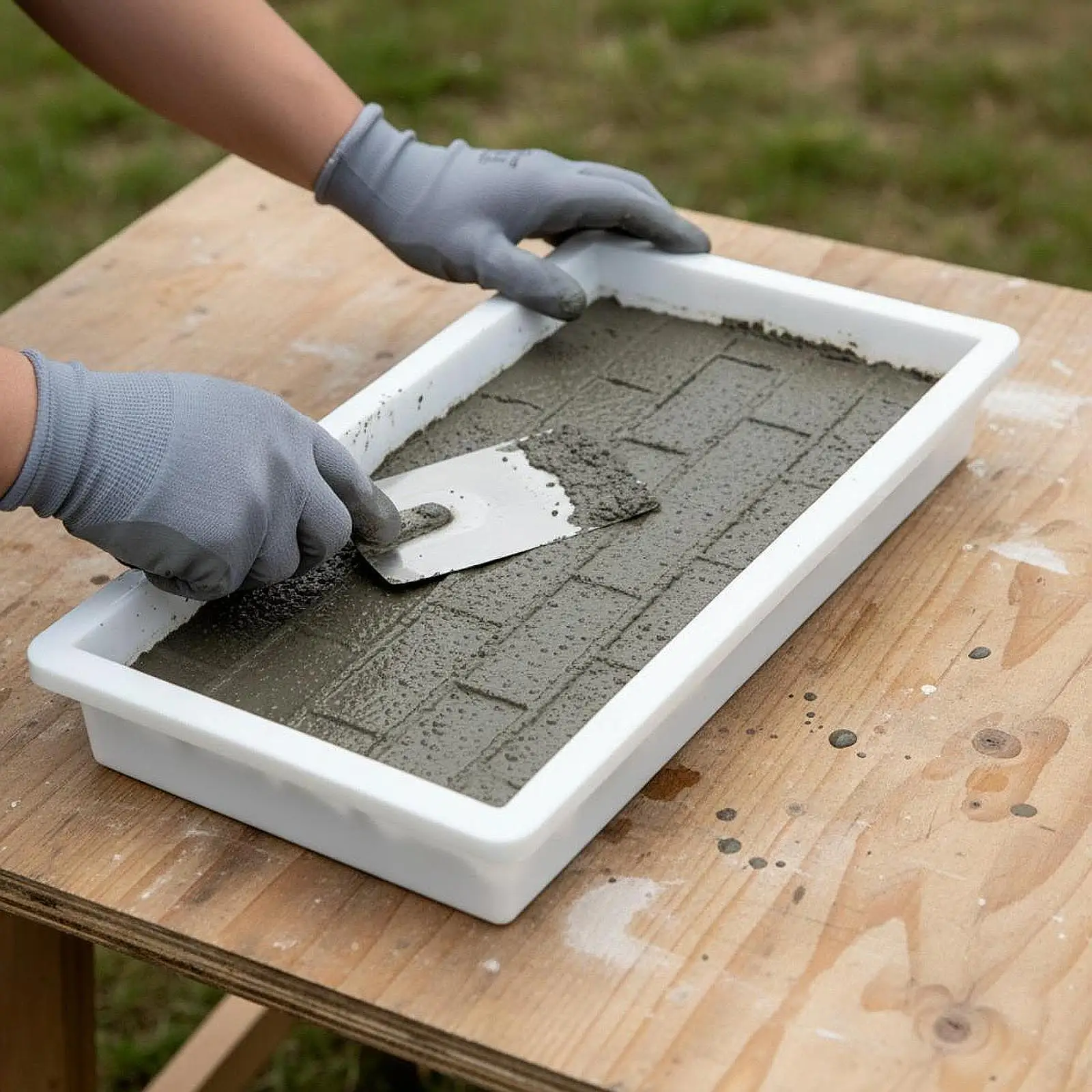 Concrete Brick Mold DIY Rectangular Reusable Path Makers Garden Paving Pavement Stepping Stone Paver for Walkways Sidewalk Decor