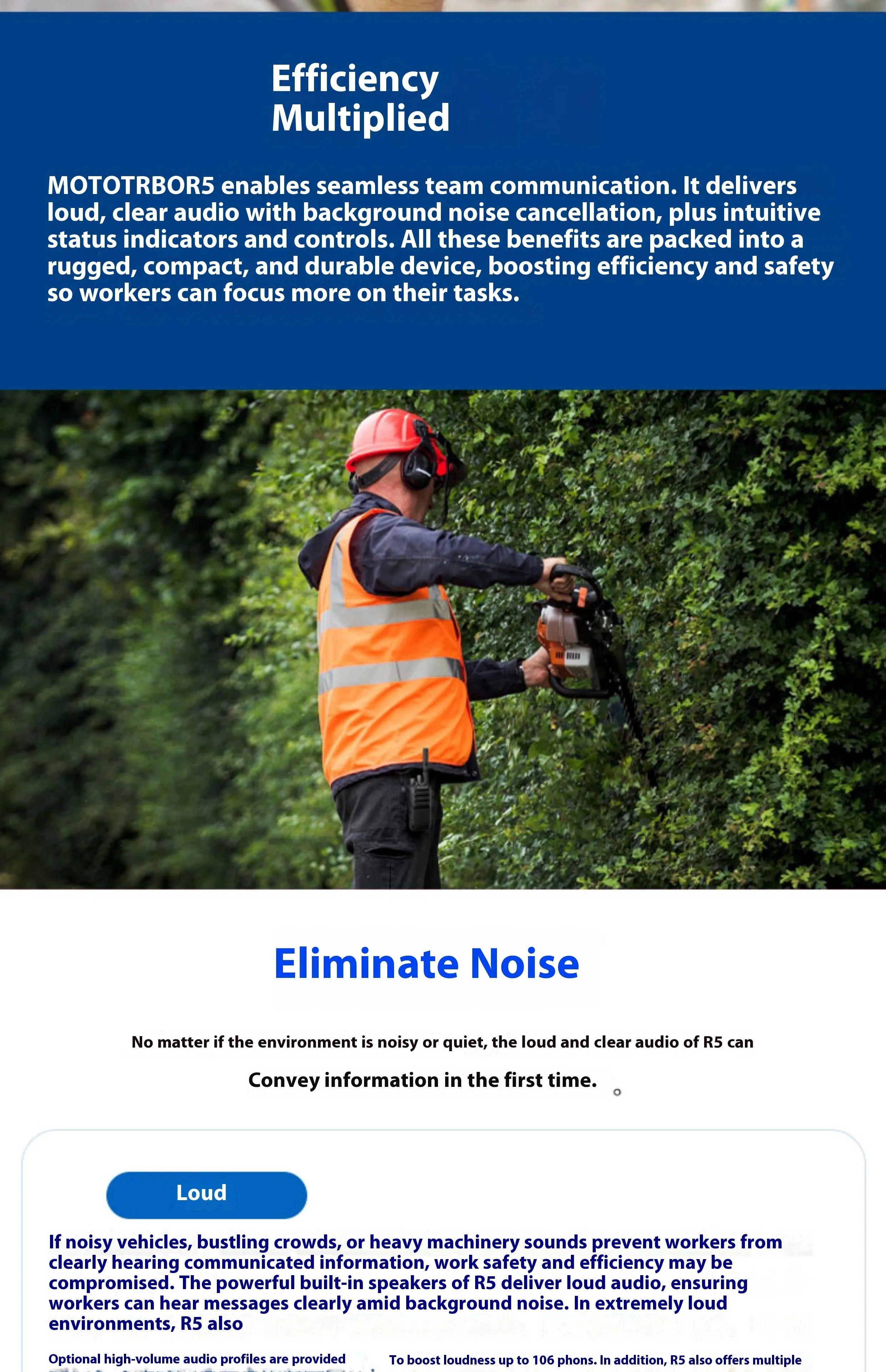 Мощная цифровая портативная радиостанция Motorola R5 U LKP — идеально подходит для профессиональных майнинговых и наружных сценариев