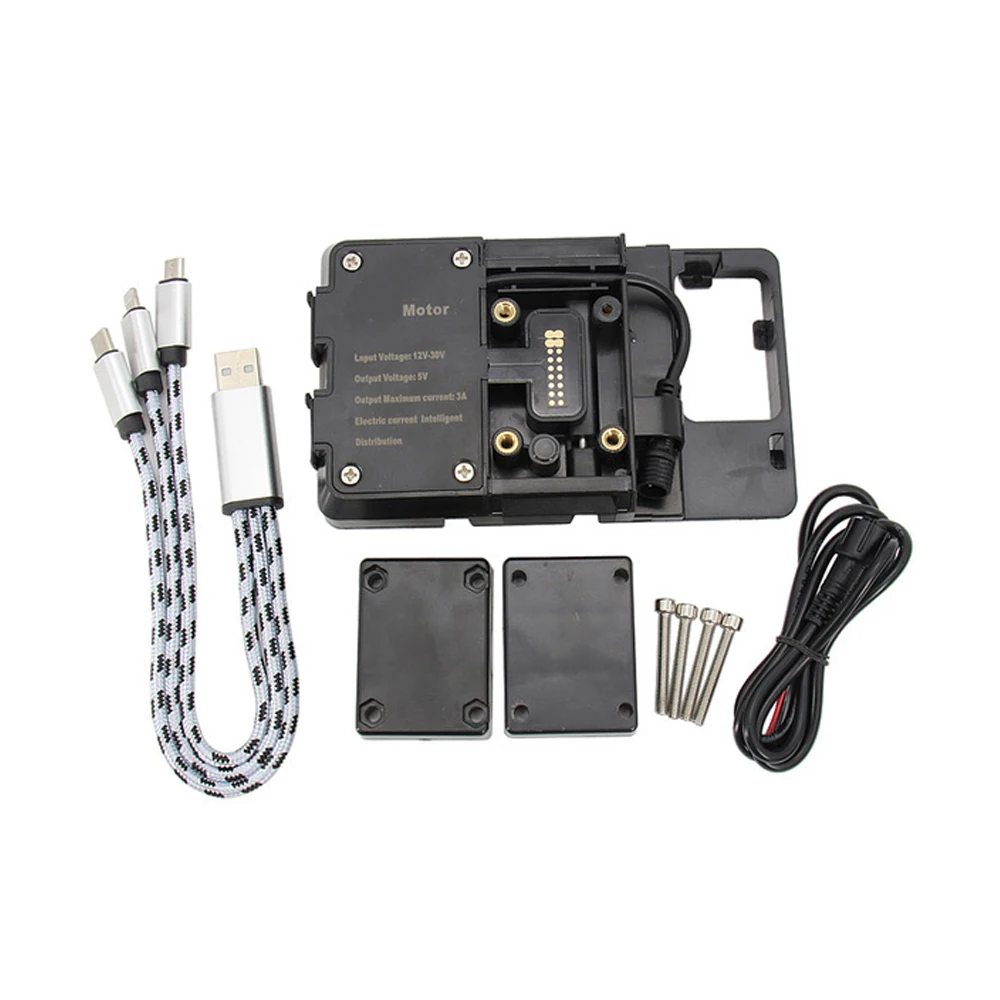 Motorcycle Accessories For KYMCO AK550 ak550 AK 550 2017-2024 2023 2022 Front Mid Navigation Bracket GPS Mobile Phone Charging