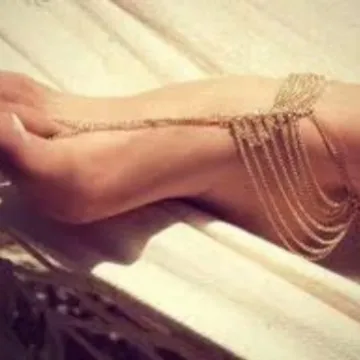 

F European jewelry alloy anklet, quality hot-selling body chain women's jewelry
