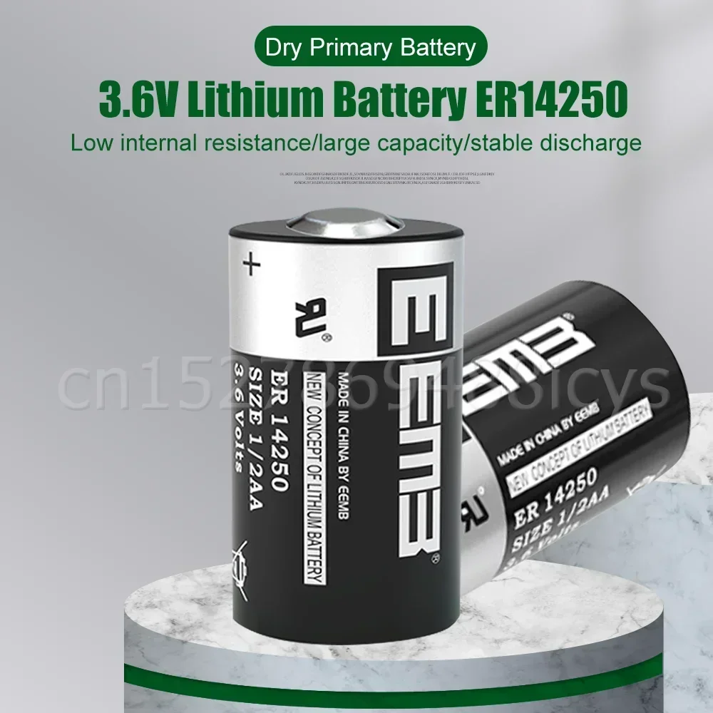 20PCS ER14250 ER 14250 CR14250SL 1/2AA 1/2 AA 3.6V 1200mAh PLC Industrial Lithium Battery Primary Battery For Camera Water Meter