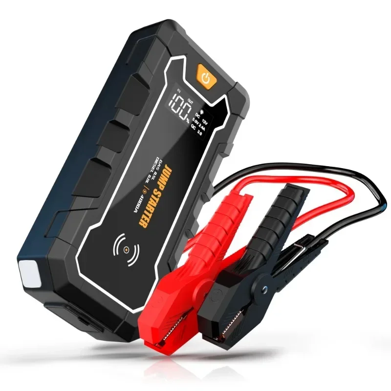 

Portable Car Jump Starter 4000A Battery Charger 16800mAh Emergency Power Bank Wireless Charger LED Lighting Car Battery Starter