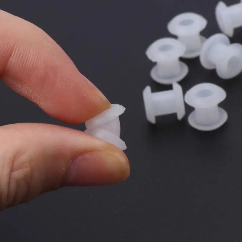 195C 10 Pcs/Set Multifunctional Ring Bead Spacer Charm O Rings DIY Jewelry Making Silicone Rubber Stoppers for Women Girls