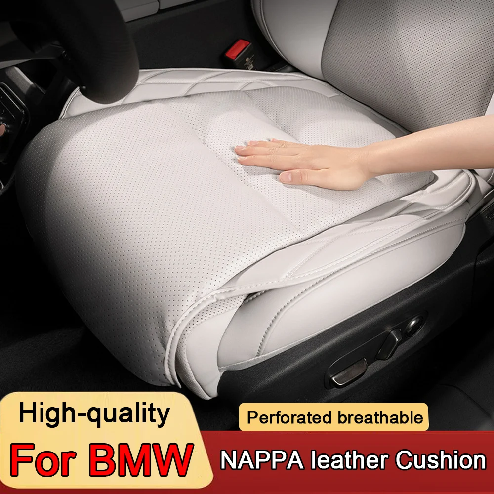 Nappa leather Car Seat Cover Soft Auto Seat Cushion Chair Protector Pad For BMW F30 F31 F32 F34 F21 F10 1 3 5 7 Series X5 E39