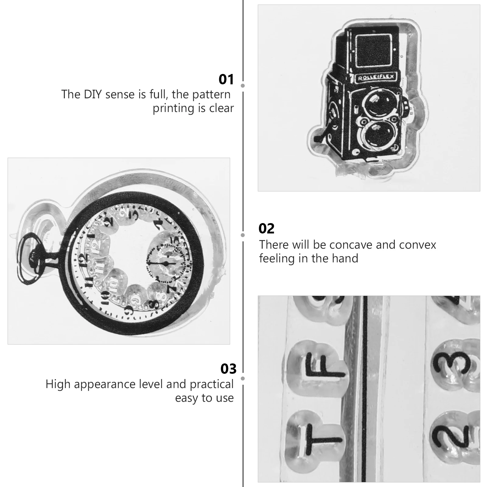 

2pcs Clear TPR Date Album Stamp Planner Calendar Months Days Educational Toy for Kids Parents Teachers Lovely Cartoon Pattern