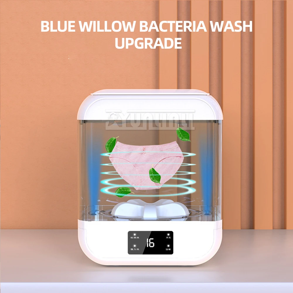 12L Semi-automatic Mini Washing Machine Household Clothes Washer Portable With Drying Function