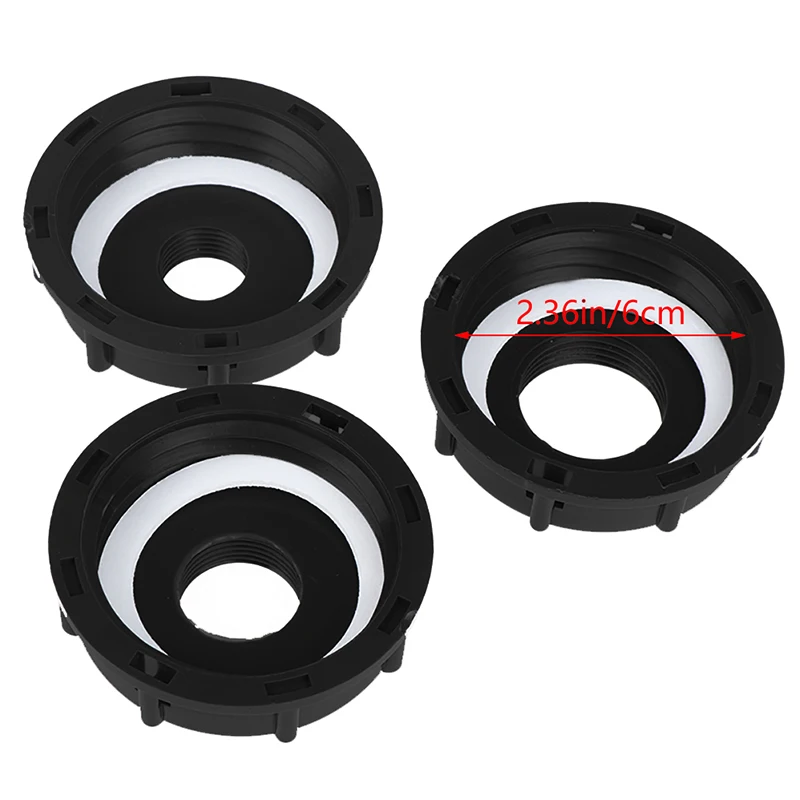 1 قطعة خزان Ibc متين يتكيف مع S60X6 غطاء ملولب خشن 60 مللي متر خيط أنثى إلى 1/2 "، 3/4"، 1 "موصل محول