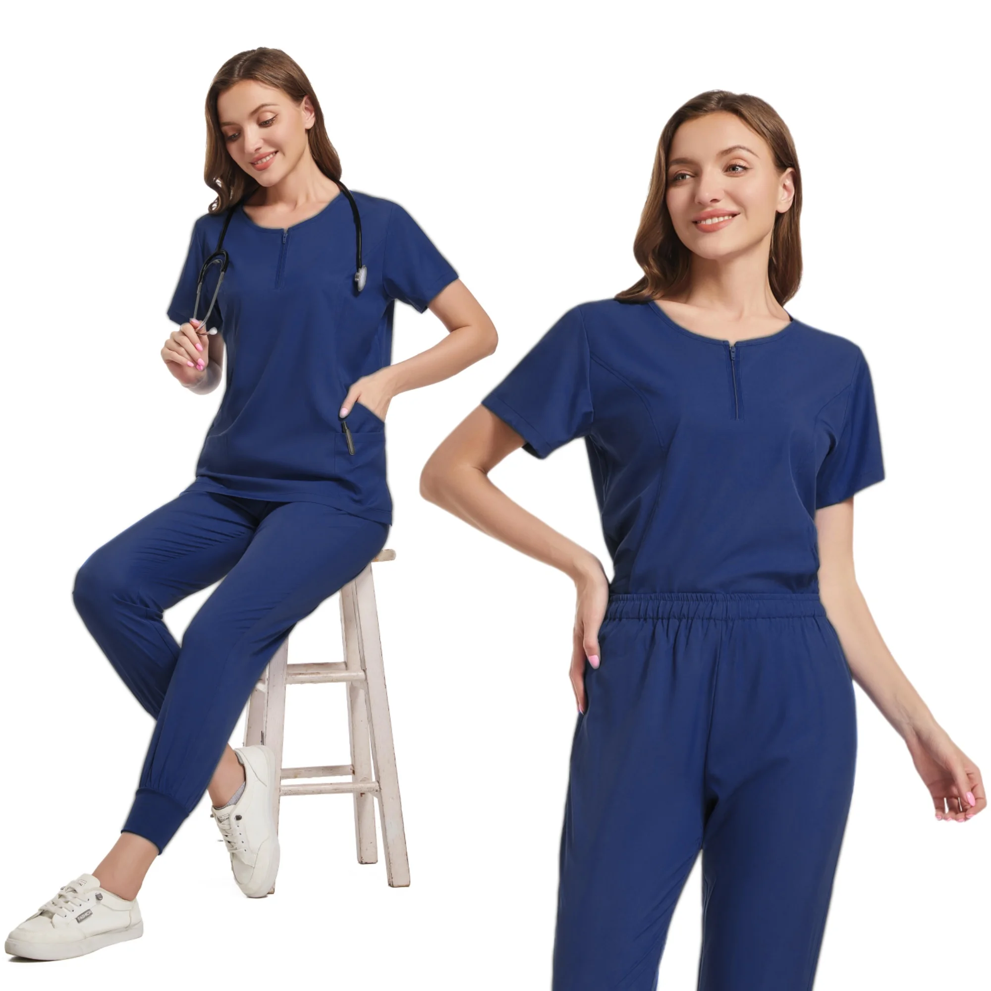 Uniformi chirurgiche donna articoli per l'allattamento Scrub uniformi mediche donne dentista abbigliamento medico Joggers Scrub set per l'ospedale