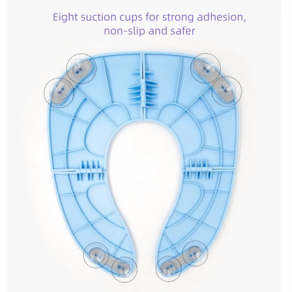 طوي الطفل السفر مقعد المرحاض الكرتون قابل للغسل السفر قعادة مقعد عدم الانزلاق شفط الكؤوس غطاء مقعد المرحاض العامة