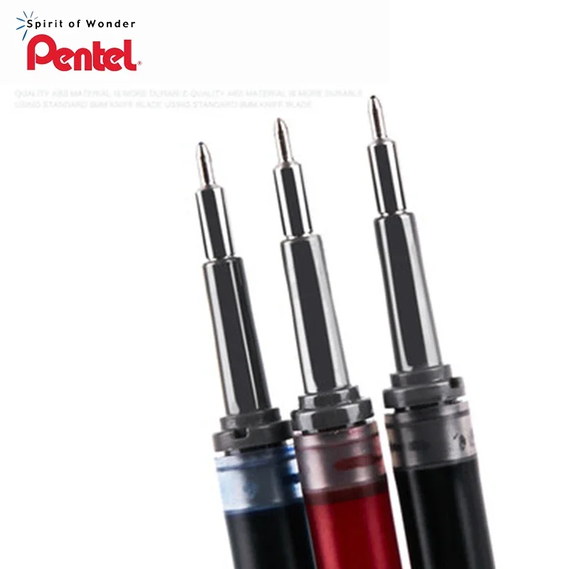 3/6/12 buah pena Gel Pentel Gel LRN5 isi ulang-0.5 Mm hitam/biru/merah untuk BLN-75 Pentel