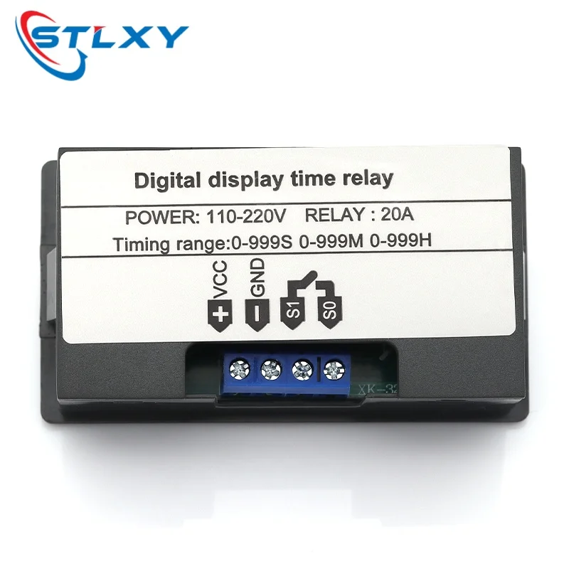 AC 110V 220V DC 12V Digital Time Delay Relay LED Display Cycle Timer Control Switch Adjustable Timing Relay Time Delay Switch