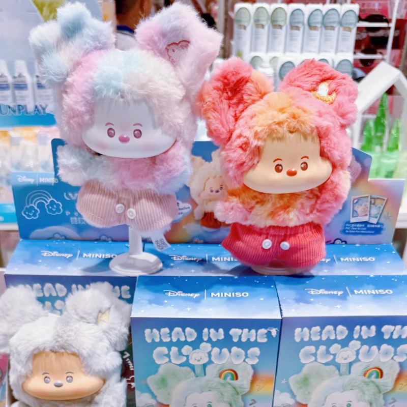 

Новый Miniso Minnie Cloud Fantasy Series, виниловая плюшевая игрушка-кукла с лицом, милый рюкзак, кулон, подарок, настоящая кукла, коллекционные подарки для девочек