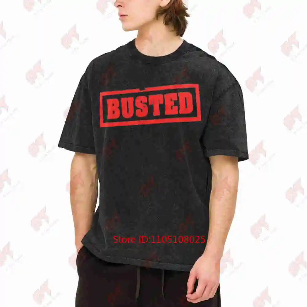 Busted Tour 2023 Pop Punk Band Vintage Washed Tee Pure Cotton T-Shirt
