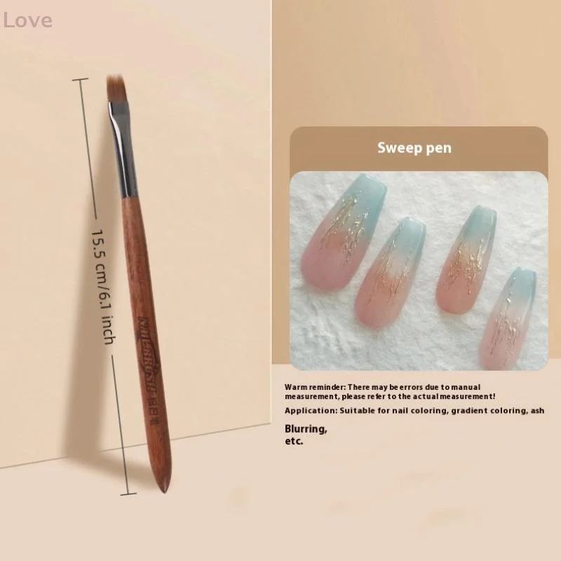 [L&P]グラデーションネイルアートブラシ スイープペン ペイントネイルデザインペン ディテールブラシ 描画ツール マニキュアペン